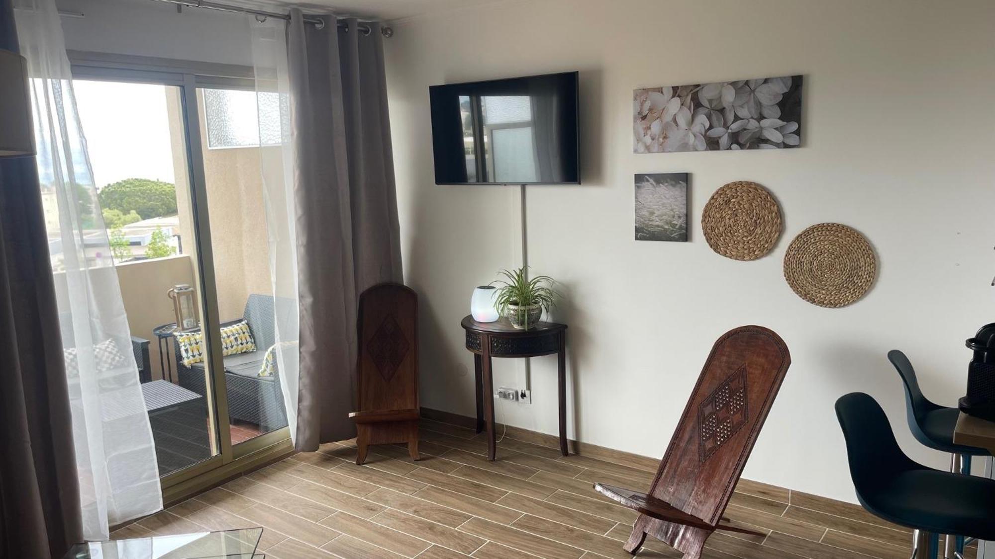 Joli Studio Vue Mer, Piscine, Tennis, Parking أنتيب المظهر الخارجي الصورة